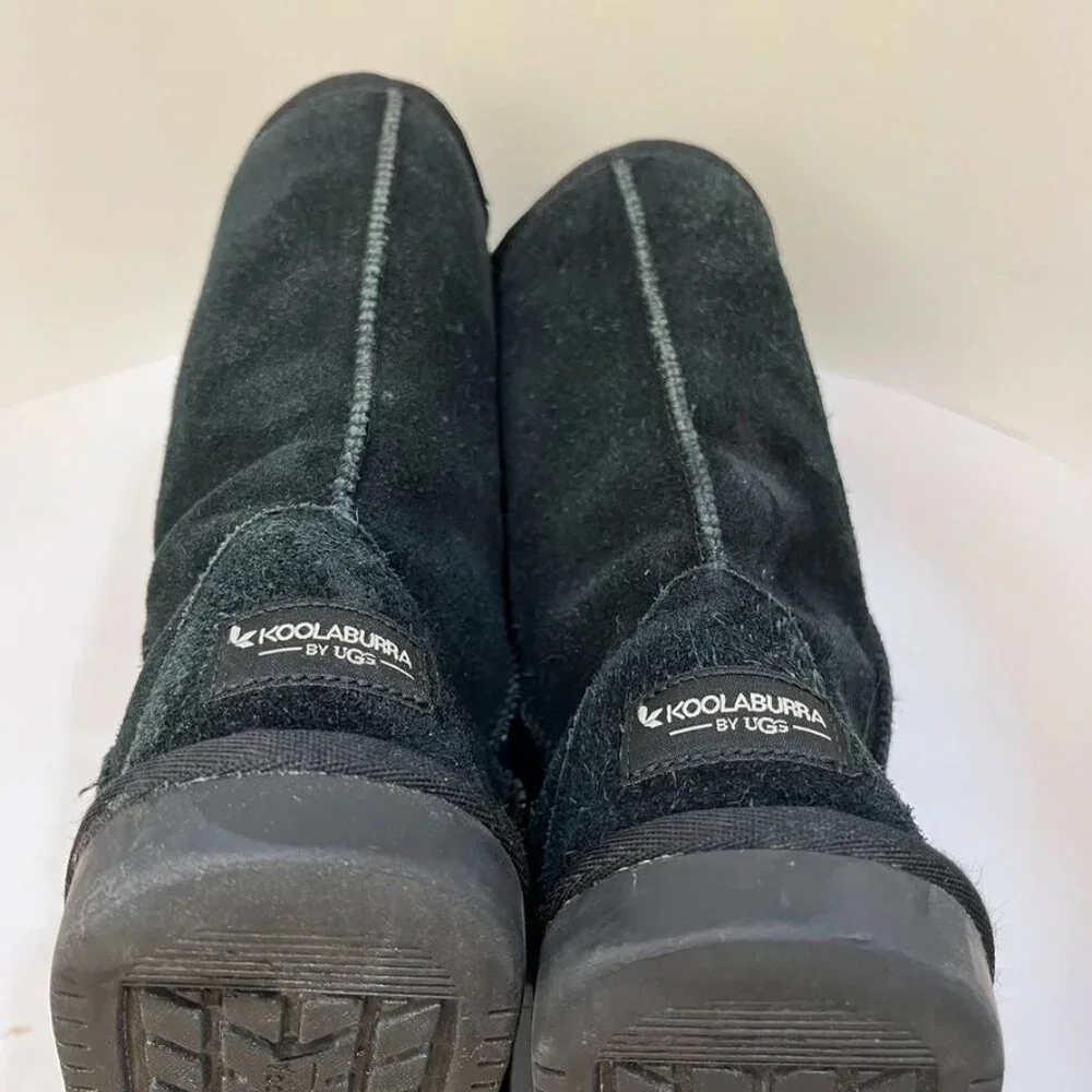 Koolaburra by UGG Suede Mid-Calf Boots Black Size 2